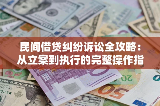 北京民间借贷纠纷诉讼全攻略：从立案到执行的完整操作指南