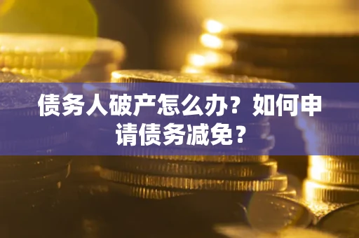 北京债务人破产怎么办？如何申请债务减免？
