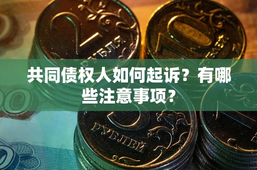 北京共同债权人如何起诉？有哪些注意事项？