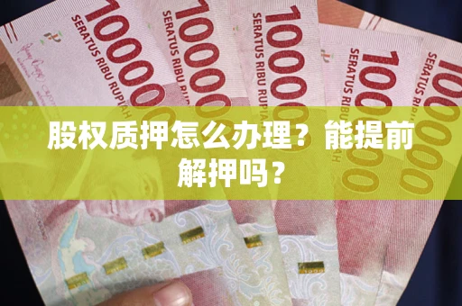 北京股权质押怎么办理？能提前解押吗？
