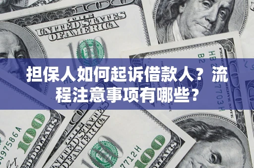 北京担保人如何起诉借款人？流程注意事项有哪些？